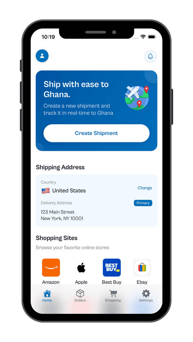 Shippy mobile app